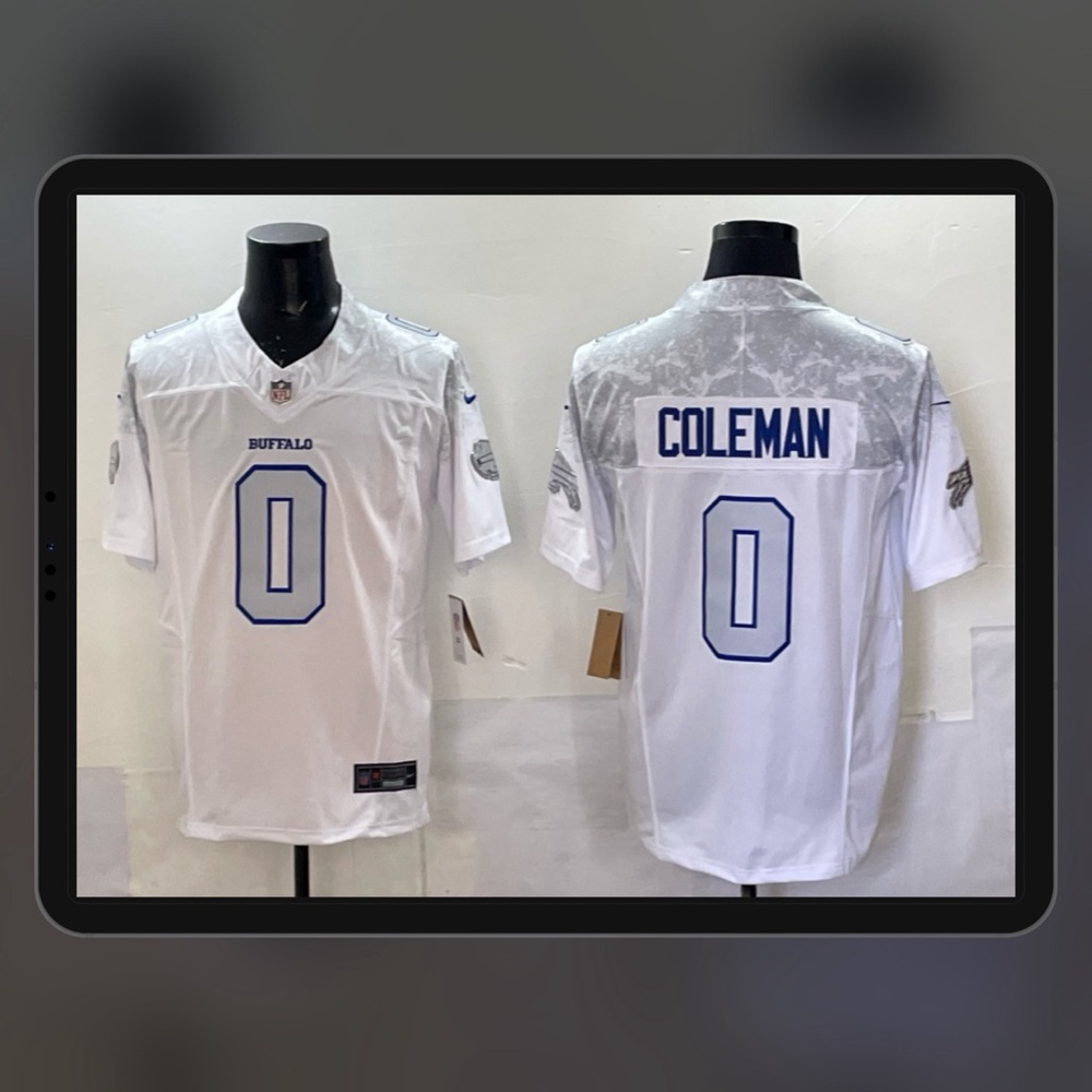 Men's NFL Buffalo Bills #0 Keon Coleman 2025 Rivalry Collection F.U.S.E Jersey